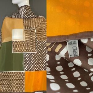 Vintage Christian Dior Silk Scarf 30 In Sq Excellent Condition